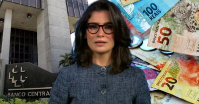 Renata Vasconcellos - Jornal Nacional - Banco Central - Cédulas (Foto: Reprodução)