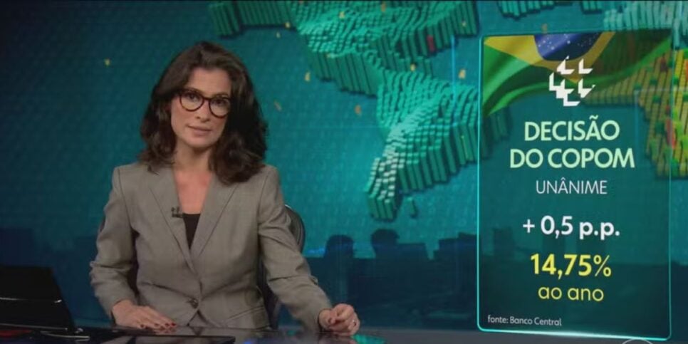 Renata Vasconcellos no Jornal Nacional (Foto: Reprodução / Globo)