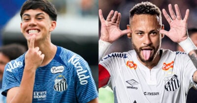 Santos - JP Chermont e Neymar (Foto: Reprodução)