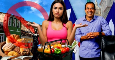 Nova lei em salvador traz proibição em supermercados, padarias, etc (Foto Reprodução/Montagem/Tv Foco/Canva/Lennita)
