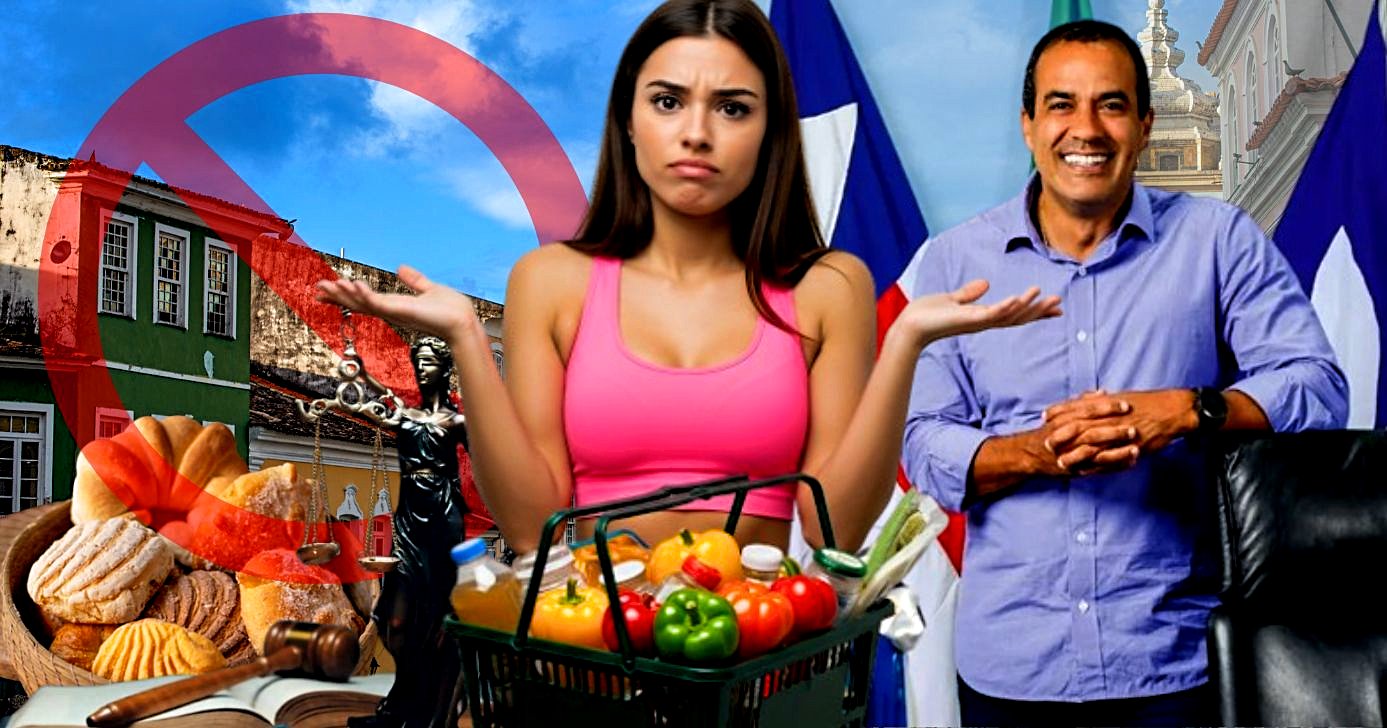 Nova lei em salvador traz proibição em supermercados, padarias, etc (Foto Reprodução/Montagem/Tv Foco/Canva/Lennita)