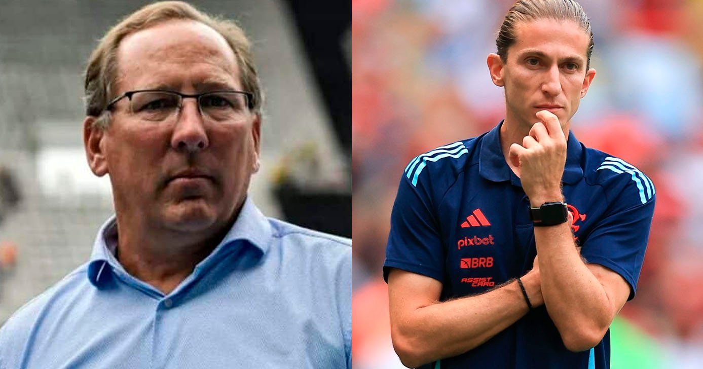 Textor e Filipe Luís - Flamengo e Botafogo (Foto: Reprodução)