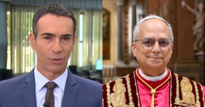 Tralli paralisa JH às pressas com notícia de última hora do Papa Leão XIV - Foto: Montagem