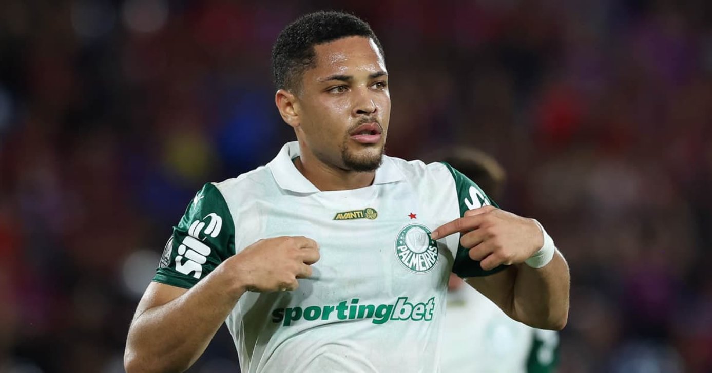 Vitor Roque no Palmeiras (Foto: Cesar Greco)