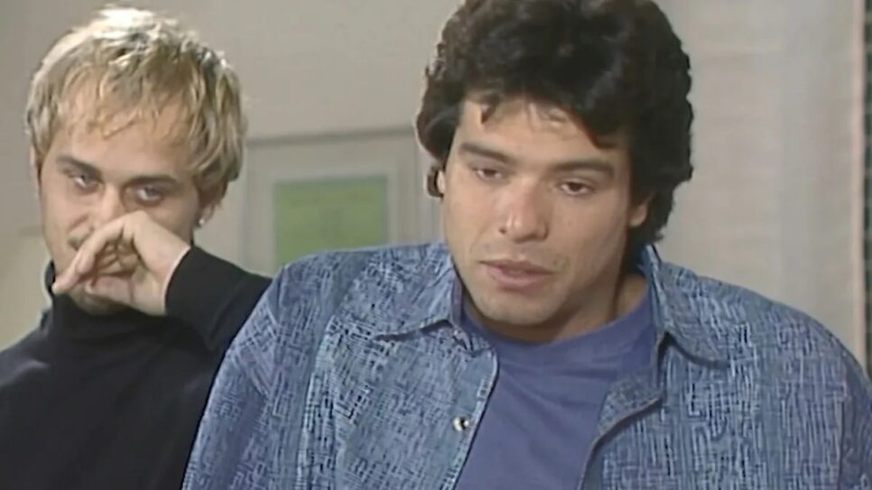 Guilherme Fontes e Maurício Mattar em cena de A Viagem (Foto: Reprodução/ Globo)