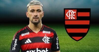 Arrascaeta (Foto: Reprodução / Flamengo / Montagem TV Foco)