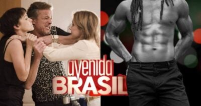Barbudo, musculoso e com volumão: Mirim de Avenida Brasil está irreconhecível (Foto: Reprodução/ Globo/ Instagram/Montagem TV Foco)