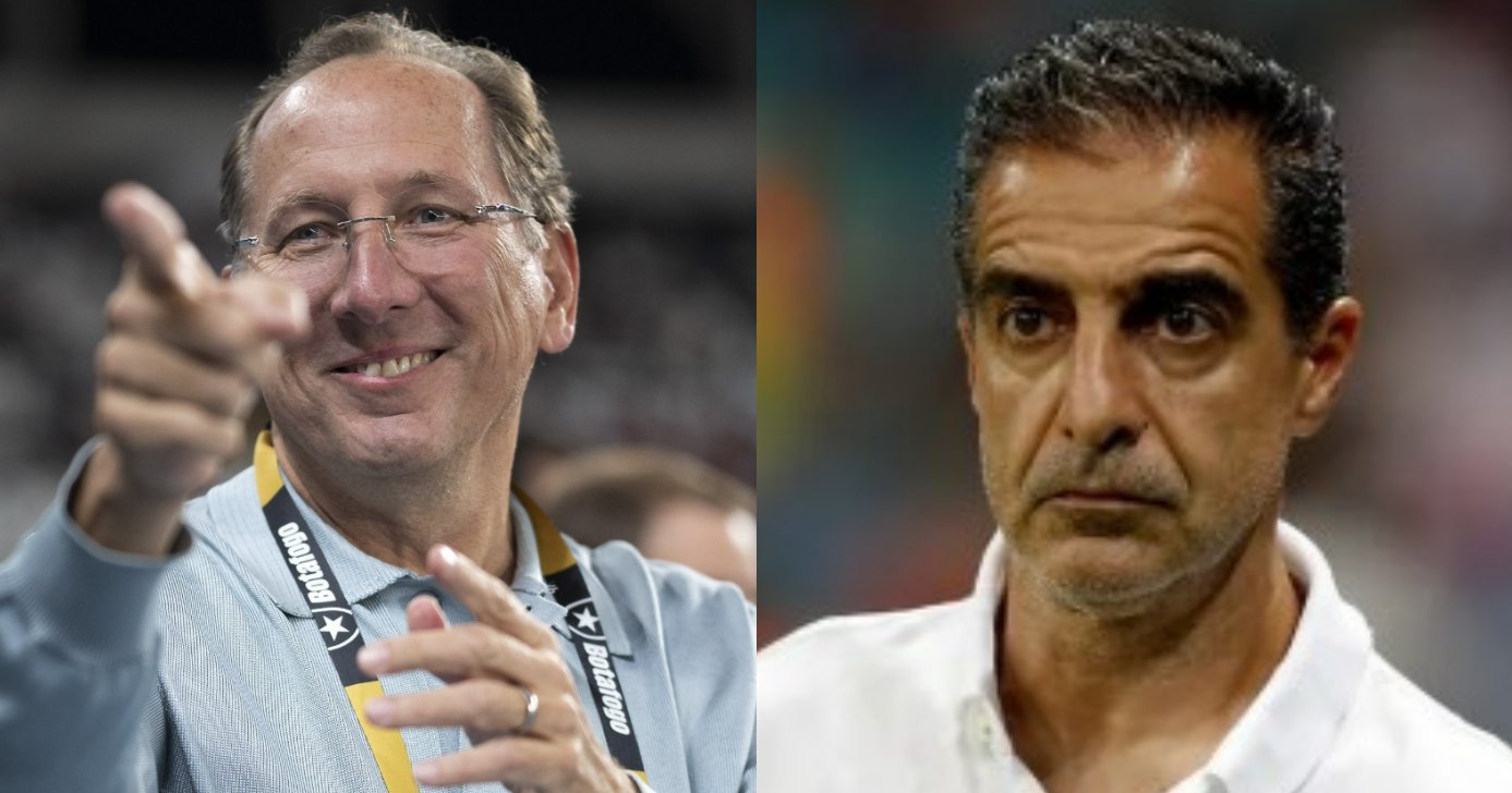 John Textor e Renato Paiva no Botafogo - (Foto: Reprodução/Montagem TV Foco)