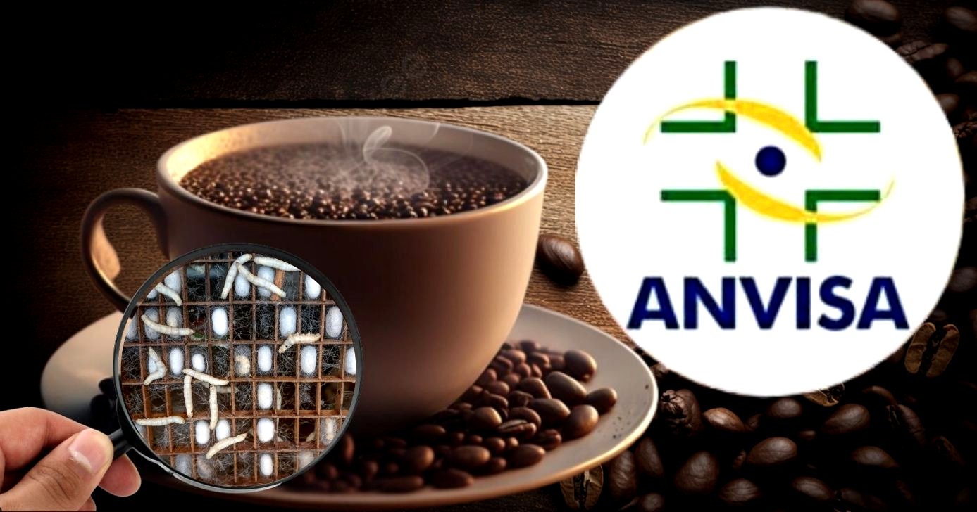 Café com larvas em hospital popular liga alerta da ANVISA (Foto Reprodução/Montagem/Tv Foco/Canva/Lennita/)