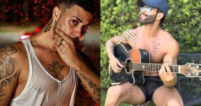 Carlinhos Maia revela momento íntimo com nome de Gusttavo Lima na cama (Foto: Reprodução/ Instagram/ Montagem)