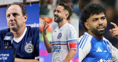 Rasteira em Ceni: Cruzeiro libera PIX por Everton Ribeiro do Bahia (Foto: Reprodução/Montagem TV Foco)
