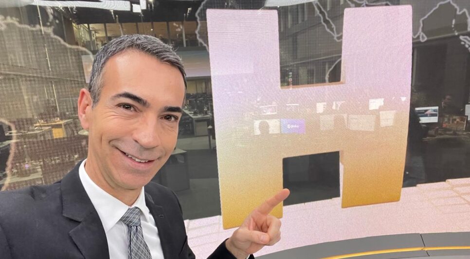 César Tralli, âncora do JH, na Globo (Foto: Reprodução/ Redes Sociais)