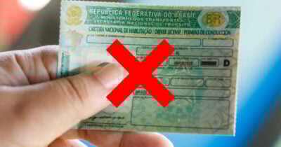 Alerta de suspensão na CNH por 12 meses (Foto: Divulgação)