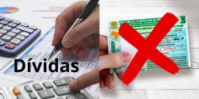 CNH suspensa por conta de dívidas e lei em vigor (Reprodução: Montagem TV Foco)