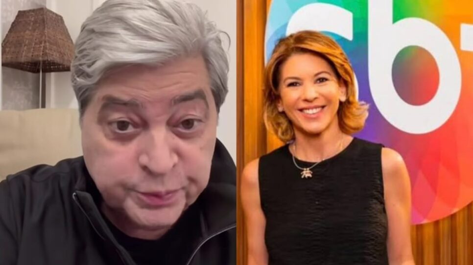 Datena demonstra gratidão por gesto de Daniela Beyruti (Foto: Reprodução/ Instagram/ Divulgação, SBT/ Montagem)