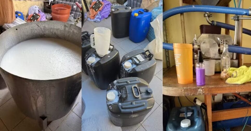 Fábrica clandestina de cosméticos fabricava produtos sem autorização tampouco um técnico formado para responder pelas fórmulas ( Foto Reprodução/Montagem/G1/DIG de Americana)