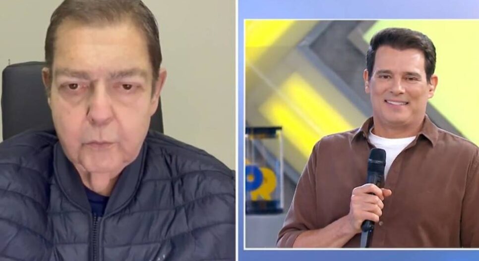Apresentador envia vídeo com recado carinhoso a Celso Portiolli (Foto: Reprodução/ SBT)