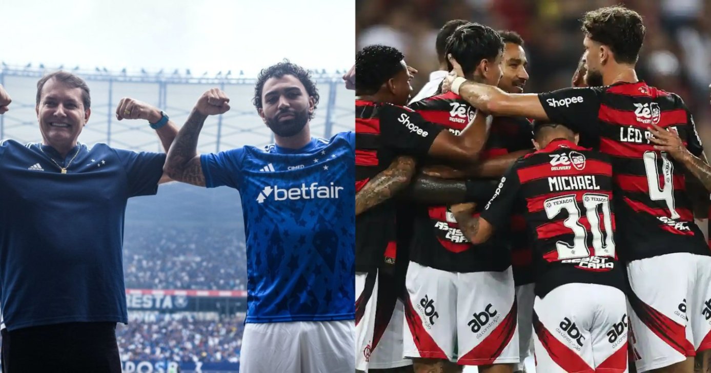 1: Pedrinho BH faz arrastão no Flamengo e arma pacotão com 3 reforços no Cruzeiro - (Montagem / TV FOCO)