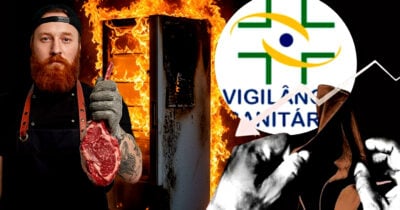 Incêndio e decreto da Vigilância colocam fim em frigorífico tradicional (Foto Reprodução/Montagem/Tv Foco/Canva/Lennita)