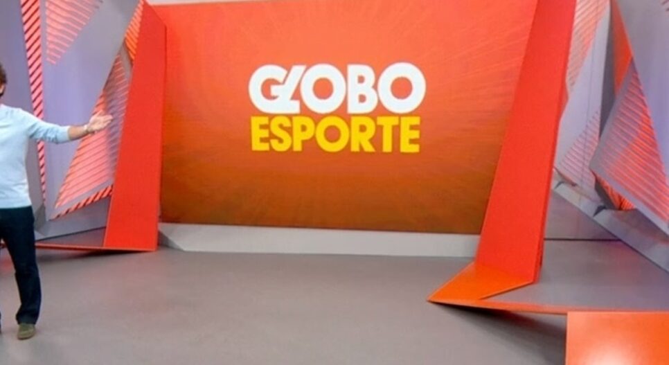 Palco/ Cenário do programa Globo Esporte (Foto: Reprodução)