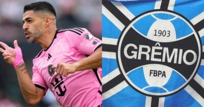 Luis Suárez tem anúncio de volta ao Grêmio após 1 ano - (Montagem / TV FOCO)
