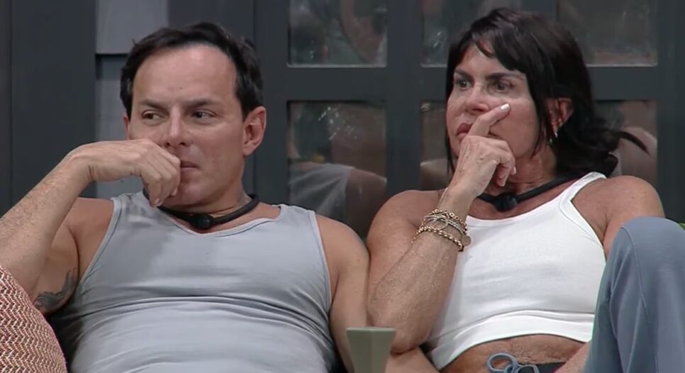 Gretchen e Esdras no Power Couple Brasil 7 (Foto: Reprodução/ Record)