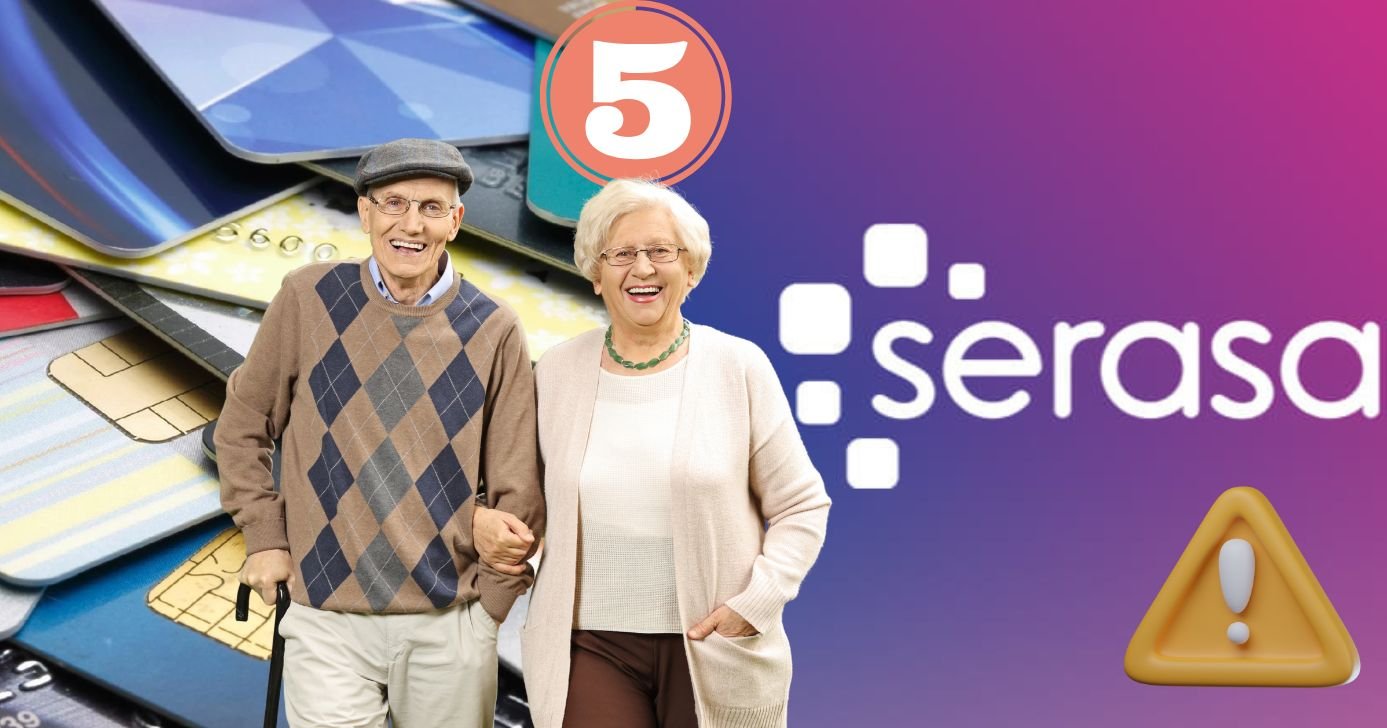 Idosos, cartões de crédito e Serasa (Foto: Reprodução / Canva / Montagem TV Foco)