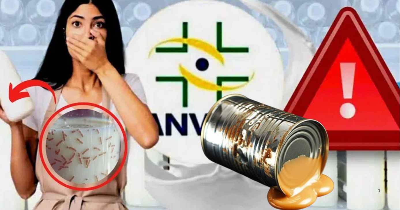 Leite condensado podre e fedido é descartado e ANVISA liga o alerta (Foto Reprodução/Montagem/Tv Foco/Lennita/Canva)