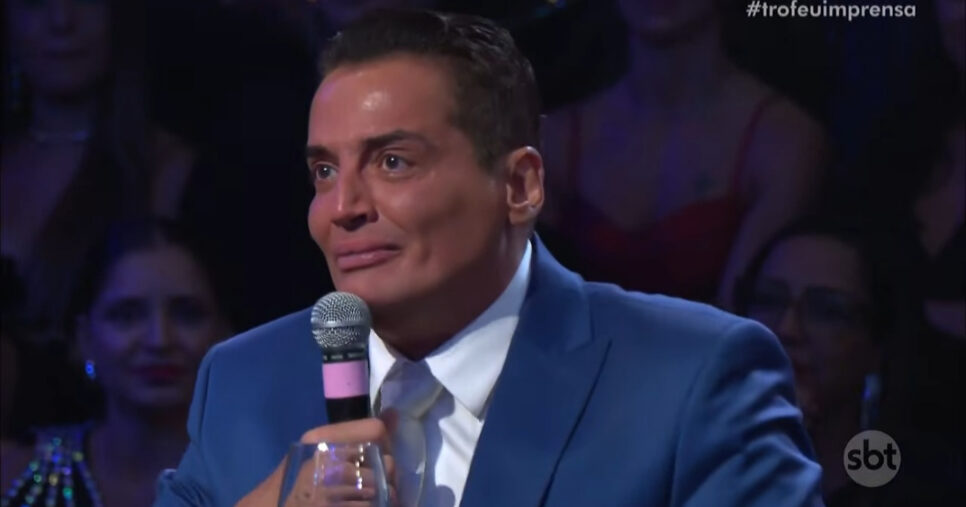 Léo Dias choque com fala no Troféu Imprensa (Foto: Reprodução)