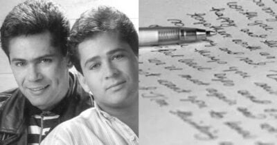 Carta psicografada de Leandro com recado urgente para Leonardo (Foto: Reprodução/Montagem TV Foco)