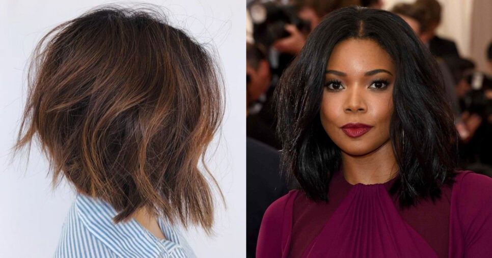 Lob Cut é uma ótima opção para mulheres mais velhas (Foto: Reprodução/Montagem TV Foco)