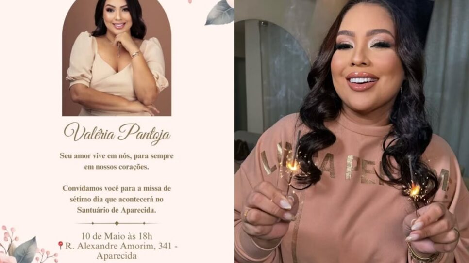Perfil da influenciadora digital divulga morte e local do velório (Foto: Reprodução/ Instagram/ Montagem)