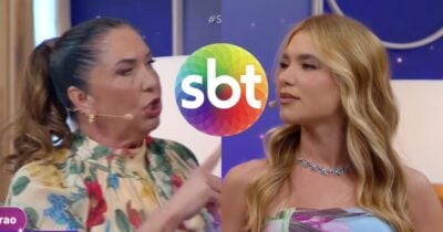 Situação da mãe de Virgínia Fonseca exposta por Estrela em camarim (Foto: Reprodução/ SBT/ Montagem)