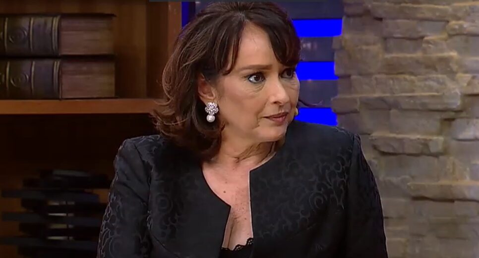 Myrian Rios, ex do cantor, entrega o que era impossível em relação antiga (Foto: Reprodução/ RedeTV!)