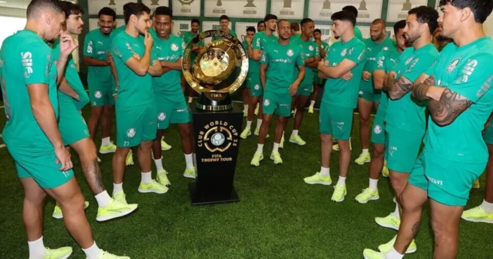 Elenco do Palmeiras - (Foto: Cesar Greco/Palmeiras/by Canon)