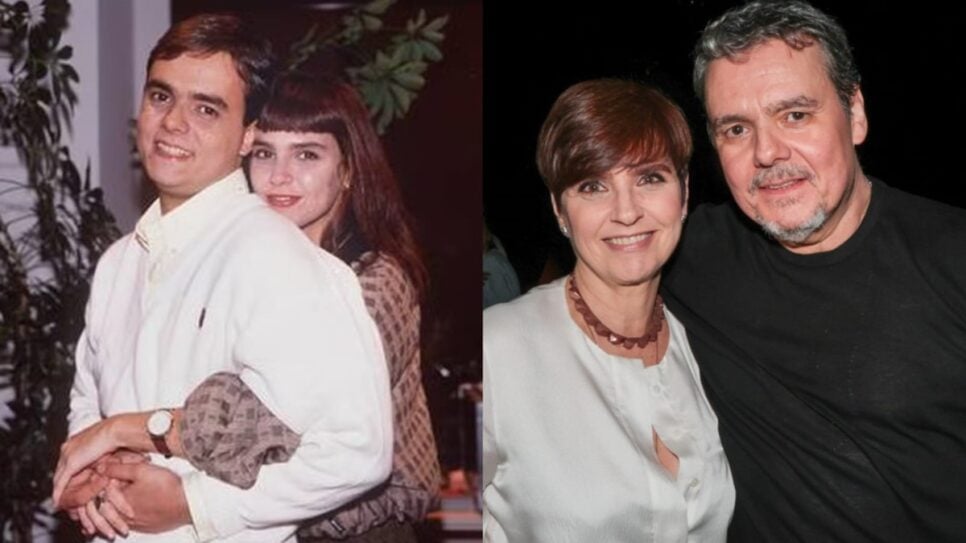 Solange e Afonso em Vale Tudo e os atores casados na vida real (Foto: Reprodução/ Divulgação, Globo/ AgNews, Tomzé Fonseca/ Montagem)