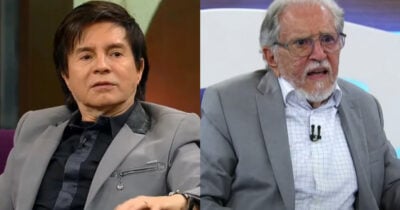 Xororó e Carlos Alberto frente a frente no SBT após briga: 