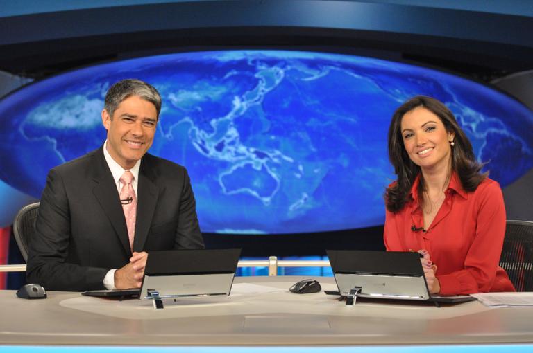 Jornal Nacional - William Bonner e Patrícia Poeta