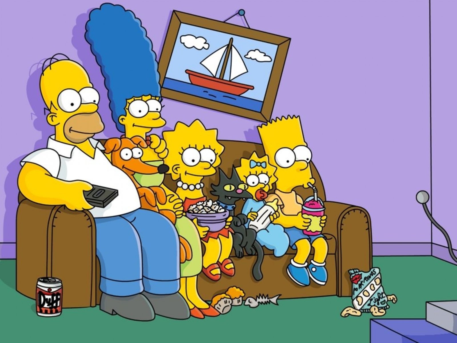 Simpsons vendo tv