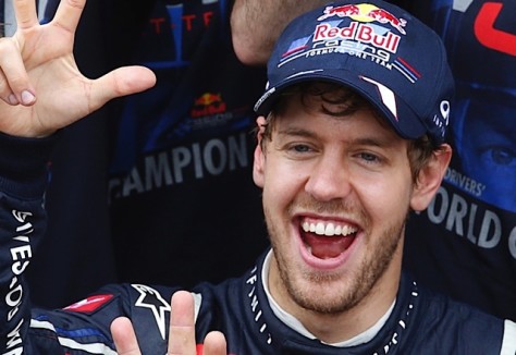 Na foto, Sebastian Vettel, grande vencedor do GP - Brasil