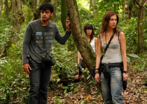 Paulinha, Marlon e Joana dão de cara com uma onça (Foto: Ellen Soares/TV Globo)