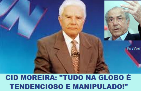 Frase foi lida ao vivo por jornalista da Globo (Foto: SerVoz!)
