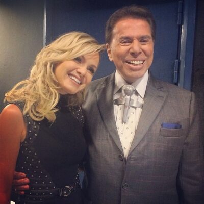 Eliana grava participação no “Roda a Roda” ao lado de Silvio Santos