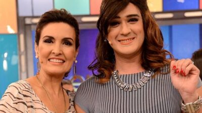 Marcos Veras vestido de Fátima Bernardes