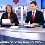 Luiz Bacci e Fabíola Reipert falavam sobre os famosos na Record
