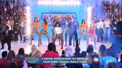 Gretchen foi o destaque do programa de hoje