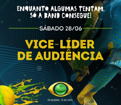 Emissora comemorou a vice-liderança