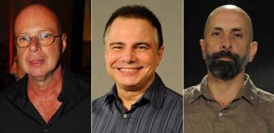 Gilberto Braga, Ricardo Linhares e João Ximenes Braga, autores da novela (Foto: Divulgação/Globo)