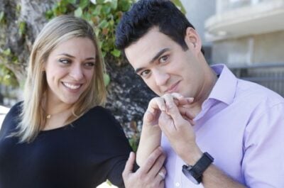 Júlia e seu ex-marido, Marcos Veras.