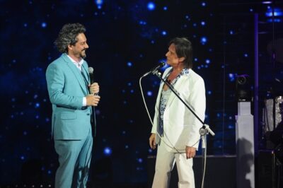 Roberto Carlos recebe Alexandre Nero em especial de 2014 (Foto: TV Globo)
(Foto: Glo em especial debo / Estevam Avelar)